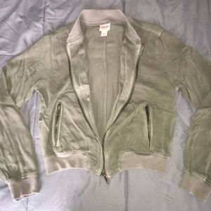 Army green bomber jacket